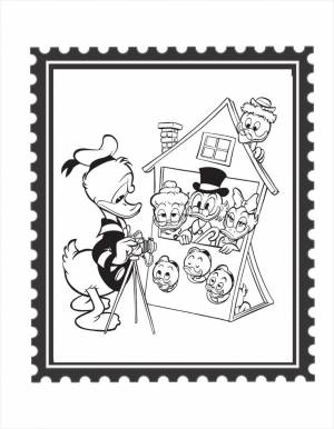 Раскраска Утиные истории