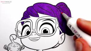 Эбби Хэтчер и Бозли раскраска для детей \ Детская раскраска \ Книжка раскраска