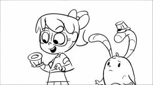 Раскраски Эбби Хэтчер и Пушистики