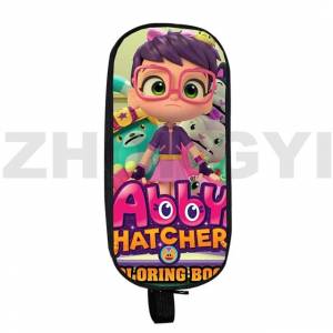 3D Эбби Хэтчер, книжка-раскраска, косметический Органайзер, большие двухслойные косметички для девочек, мультяшный карандаш, Эбби Хэтчер, сумки для ручек