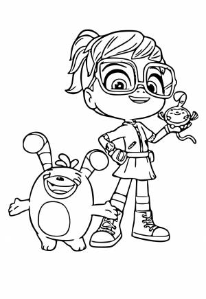 Раскраска Эбби Хэтчер Улыбка , Рисунок и Картинка