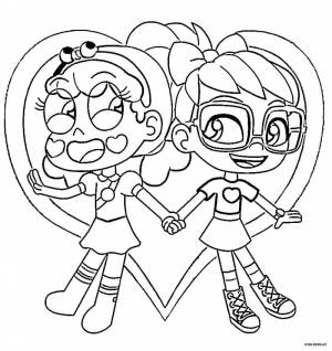 Раскраски Эбби Хэтчер и Пушистики