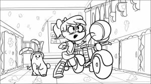 Раскраски Эбби Хэтчер и Пушистики