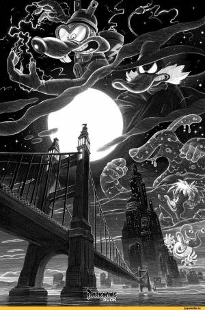 Рисунок карандашом,арт,Чёрный Плащ,Darkwing Duck,Дисней,Disney,Мультфильмы,рисунок,черно-белое