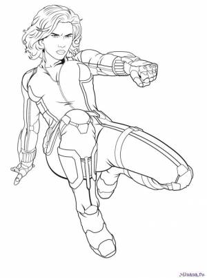 Раскраска Черная вдова