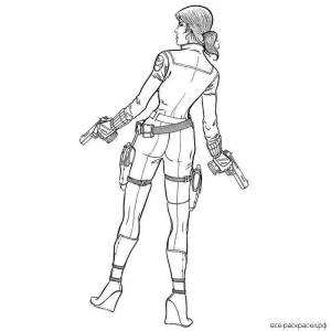 Раскраски Черная вдова