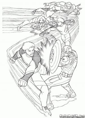 Раскраска марвел мстители