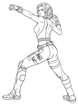 Раскраски Черная Вдова