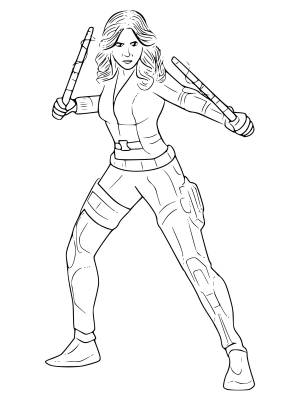 Раскраска черная вдова