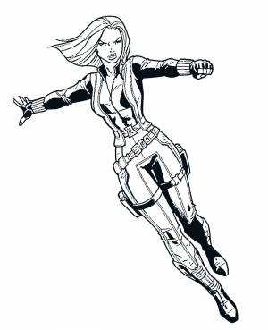 Раскраска черная вдова