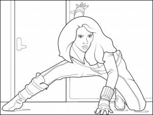 Раскраски Чёрная вдова  и  онлайн