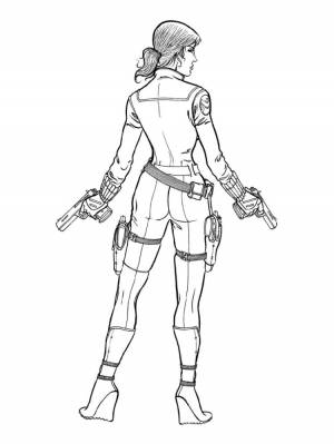 Раскраска черная вдова