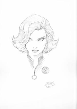 Черная вдова портрет