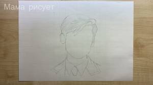 Рисую Эйдана Галлахера The Umbrella Academy