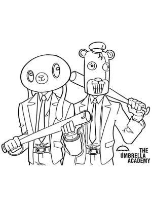 Раскраски Академия Амбрелла