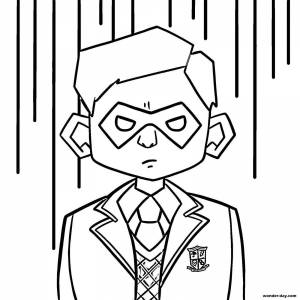 Раскраски Академия амбрелла пятый