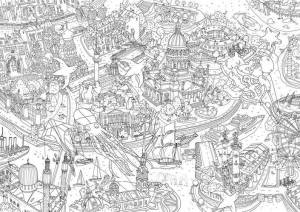 Гигантская раскраска «Санкт-Петербург», города Мира, формат А0