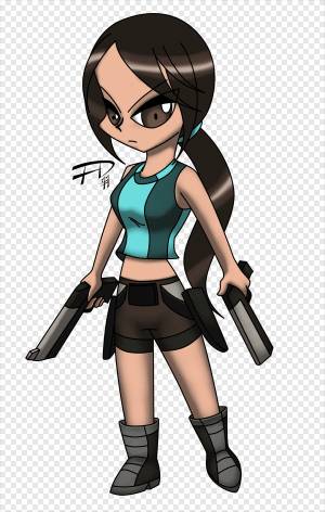 Лара Крофт Go Tomb Raider Мультфильм Рисование, Лара Крофт, герои, чиби png