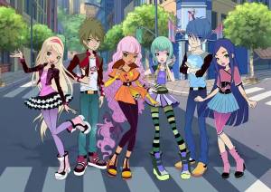 Regal Academy Королевская Академия герои в повседневных нарядах, в том числе и Ling Ling Iron Fan