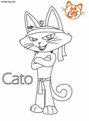 Раскраски 44 Котенка