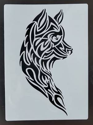 21*29 см волк шаблон для мебели стен роспись Декор слоев Пластиковые DIY раскраска искусственные трафареты