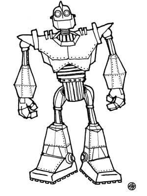 Раскраски Стальной гигант