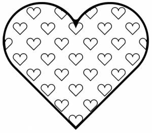 Раскраска сердечки и звездочки
