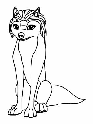 Раскраски 100 волк