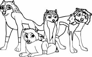 Раскраски волчица роксана