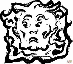 Раскраска Винтаж альфа и омега