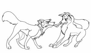 Раскраска Балто