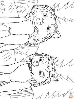 Печатные купоны Alpha and Omega Раскраски  для всех возрастов