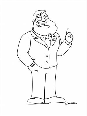 Раскраска[110-012] American Dad