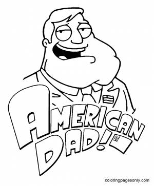 Раскраска Стэн Смит из фильма «Американский папаша»