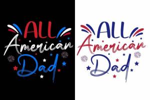 Все американские папы цитируют футболку 4 июля дизайн футболки