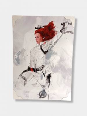 Картина на холсте Человек паук и другие герои Marvel, 50 х 70 см