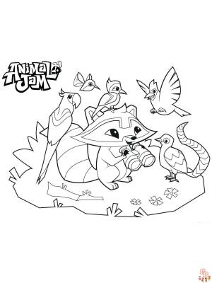 Animal Jam Раскраски