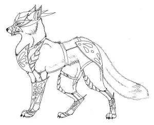 Раскраски волк из wildcraft