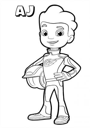 Раскраска Вспыш AJ