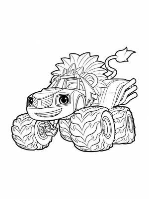 Раскраска Вспыш и Чудо машинки