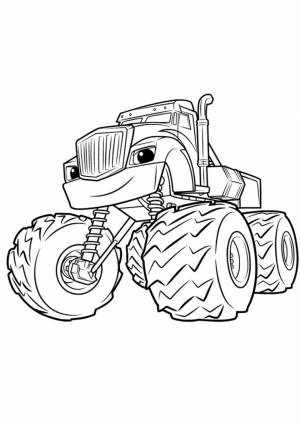 Раскраски Вспыш и Чудо-машинки для мальчиков