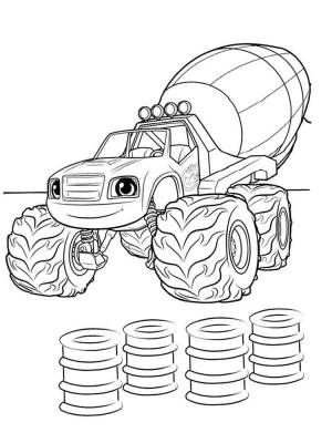 Раскраска Вспыш и чудо машинки