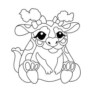 Раскраска Девочка дракончик ♥ Онлайн и !