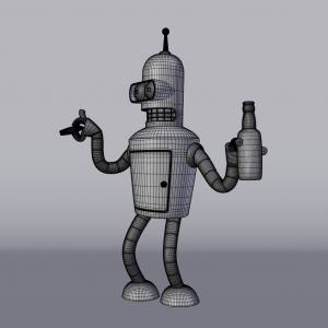 Файл STL Bender Futurama ・Дизайн для загрузки и 3D-печати・Cults