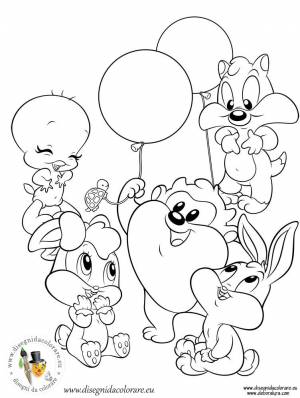 Pаскраска Baby Looney Tunes 26598