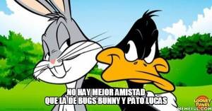 no hay mejor amistad que la de bugs bunny y pato lucas