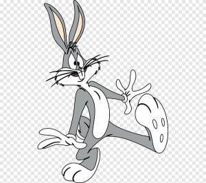 Bugs Bunny Daffy Duck Looney Tunes мультфильм, кролик, png