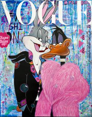 Daffy Duck And Bunny Bugs Bunny From The, Картина
