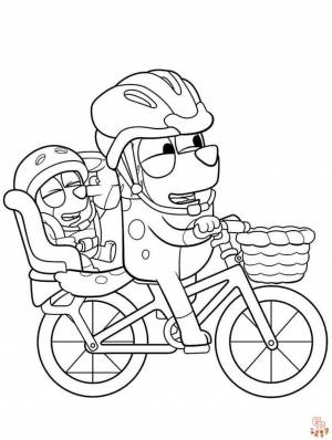Присоединяйтесь к веселью с Bluey Coloring Pages