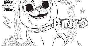 desenhos para colorir Puppy Dog Pals bingo